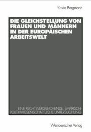 Couverture : Die Gleichstellung von Frauen und Männern in der europäischen Arbeitswelt