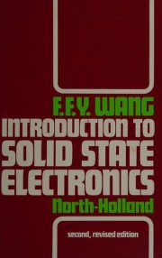 Couverture : Introduction to solid state electronics