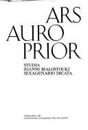 Couverture : Ars auro prior