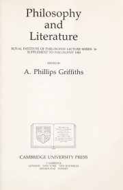 Couverture : Philosophy and literature