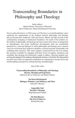 Couverture : The Future of Reason, Science and Faith (Transcending Boundaries in Philosophy and Theology)