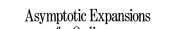 Couverture : Asymptotic expansions for ordinary differential equations