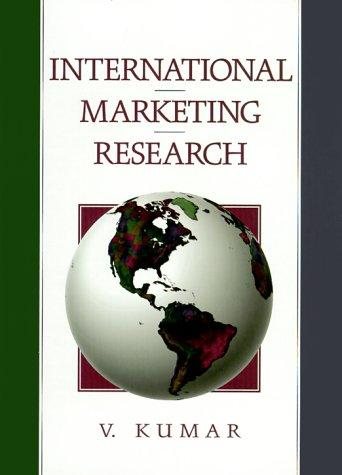 Couverture : International Marketing Research