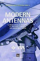 Couverture : Modern antennas