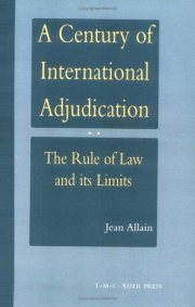 Couverture : A century of international adjudication