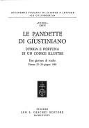 Couverture : Le Pandette di Giustiniano