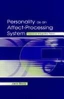 Couverture : Personality As An Affect-processing System