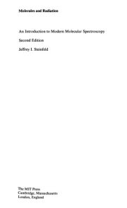 Couverture : Molecules and radiation