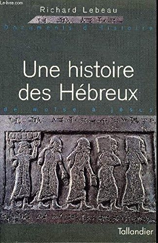 Couverture : Une histoire des Hébreux