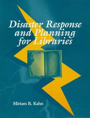 Couverture : Disaster response and planning for libraries