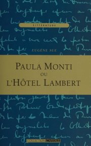 Couverture : Paula Monti ou l'hôtel Lambert