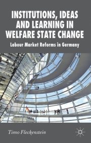 Couverture : Institutions, ideas and learning in welfare state change