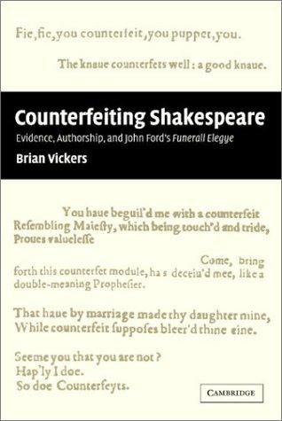 Couverture : Counterfeiting Shakespeare