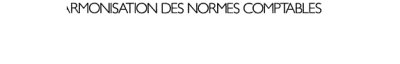 Couverture : Harmonisation des normes comptables