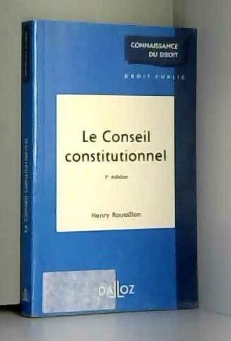 Couverture : Le Conseil constitutionnel