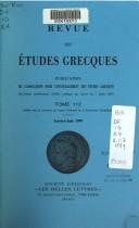 Couverture : Etudes de philosophie ancienne
