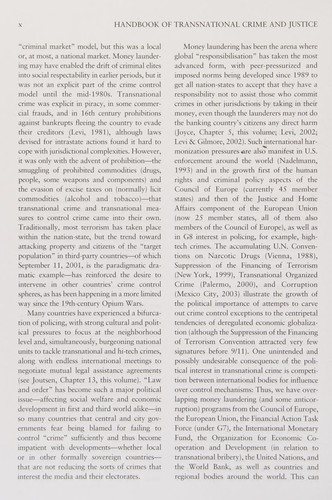 Couverture : Handbook of transnational crime & justice