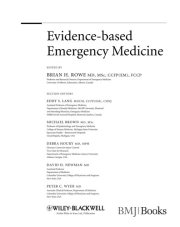 Couverture : Evidence-based emergency medicine