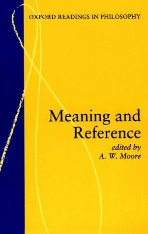 Couverture : Meaning and reference