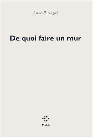 Couverture : De quoi faire un mur