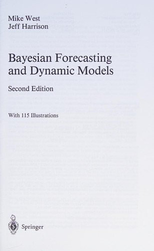 Couverture : Bayesian forecasting and dynamic models