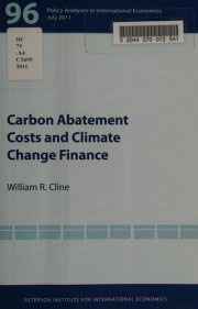 Couverture : Carbon abatement costs and climate change finance