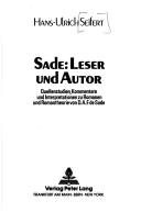 Couverture : Sade