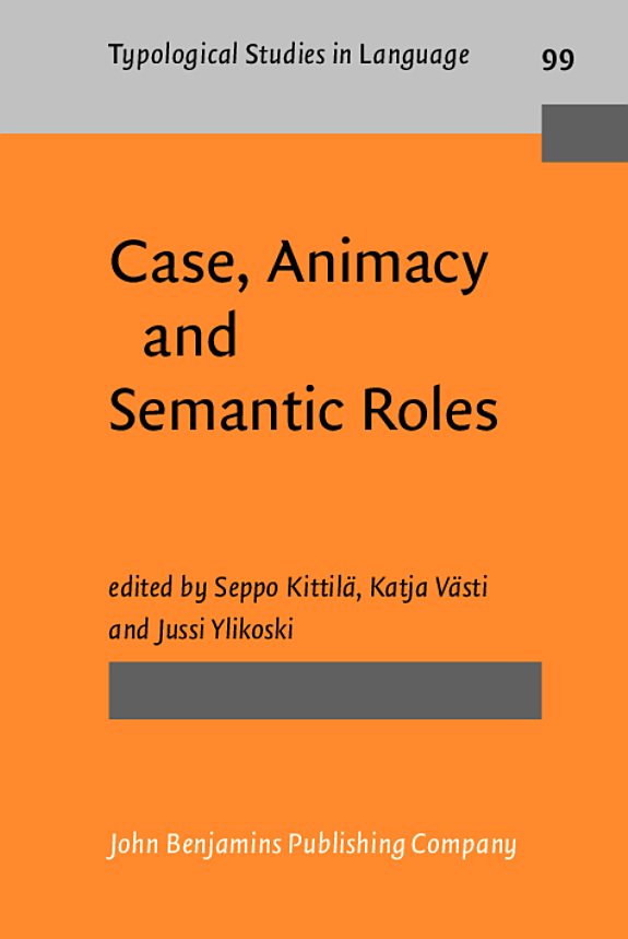 Couverture : Case, Animacy and Semantic Roles