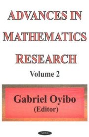 Couverture : Advances in Mathematics Research
