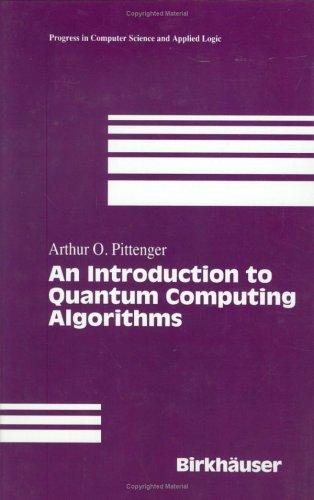 Couverture : An introduction to quantum computing algorithms