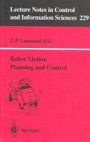 Couverture : Robot motion planning and control