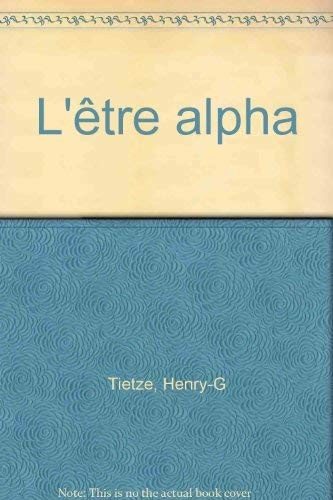 Couverture : L'ÃÂªtre alpha
