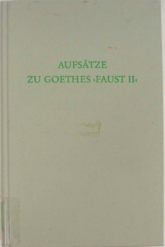 Couverture : Aufsätze zu Goethes "Faust II"