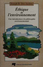 Couverture : Éthique de l'environnement