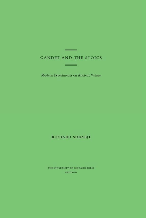 Couverture : Gandhi and the Stoics
