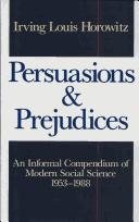 Couverture : Persuasions and Prejudices