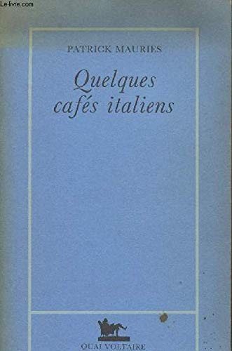 Couverture : Quelques cafés italiens