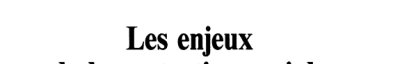 Couverture : Les enjeux de la protection sociale