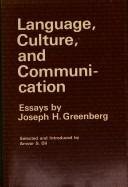 Couverture : Language, culture, and communication