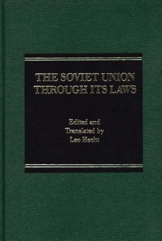 Couverture : The Soviet Union Through its Laws