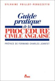 Couverture : Guide pratique de la procédure civile anglaise