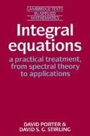 Couverture : Integral equations