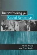 Couverture : Interviewing for social scientists