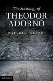 Couverture : The sociology of Theodor Adorno