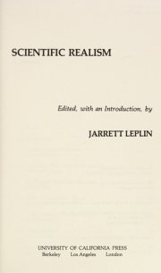 Couverture : Scientific realism