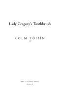 Couverture : Lady Gregory's toothbrush