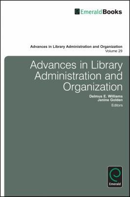 Couverture : Advances In Library Administration And Organization