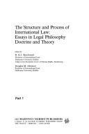 Couverture : The Structure and process of international law