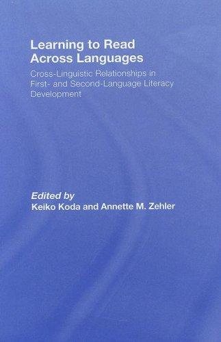 Couverture : Learning to read across languages