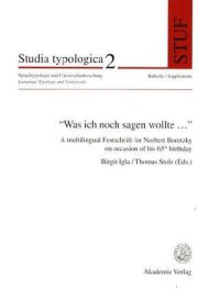 Couverture : "Was ich noch sagen wollte-- "